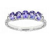 Sterling Silver Semi Mount Ring Setting Oval OV 4X3mm Multi Stone Band - Syzjewelry